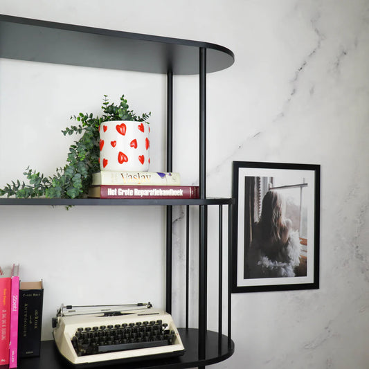 Bloempot hartjes wit (klein)