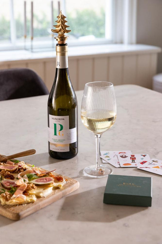 Wijnstop kerstboom goud