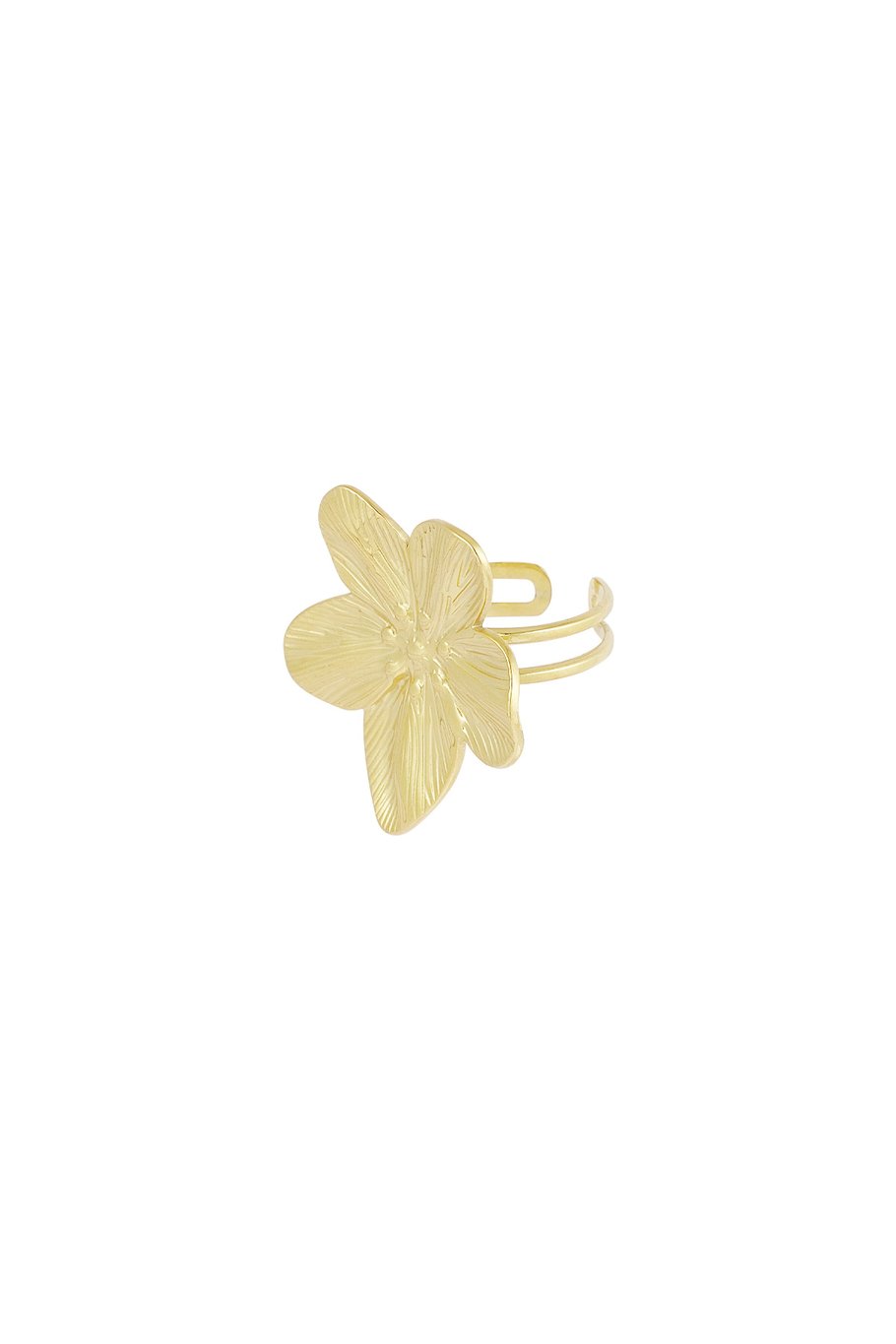 Ring Big Flower goud