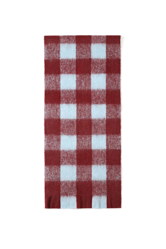 Sjaal Sara rood-blauw