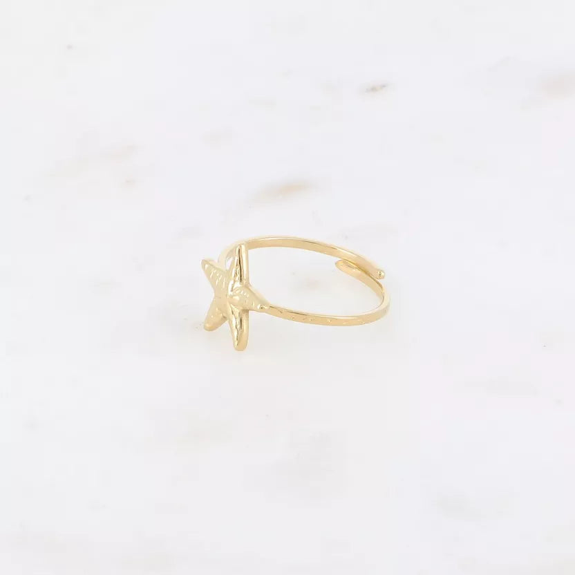 Ring Starfish goud