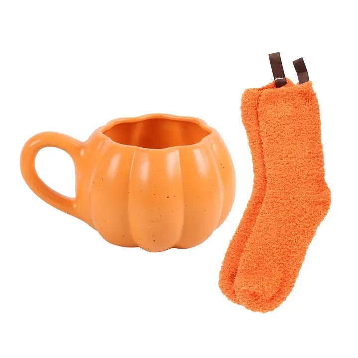Mok Oranje pompoen + sokken