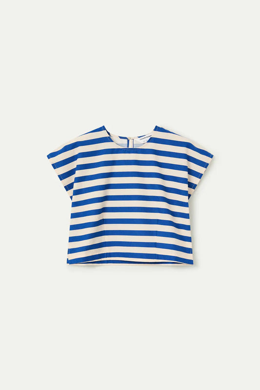 Blouse blauwe strepen