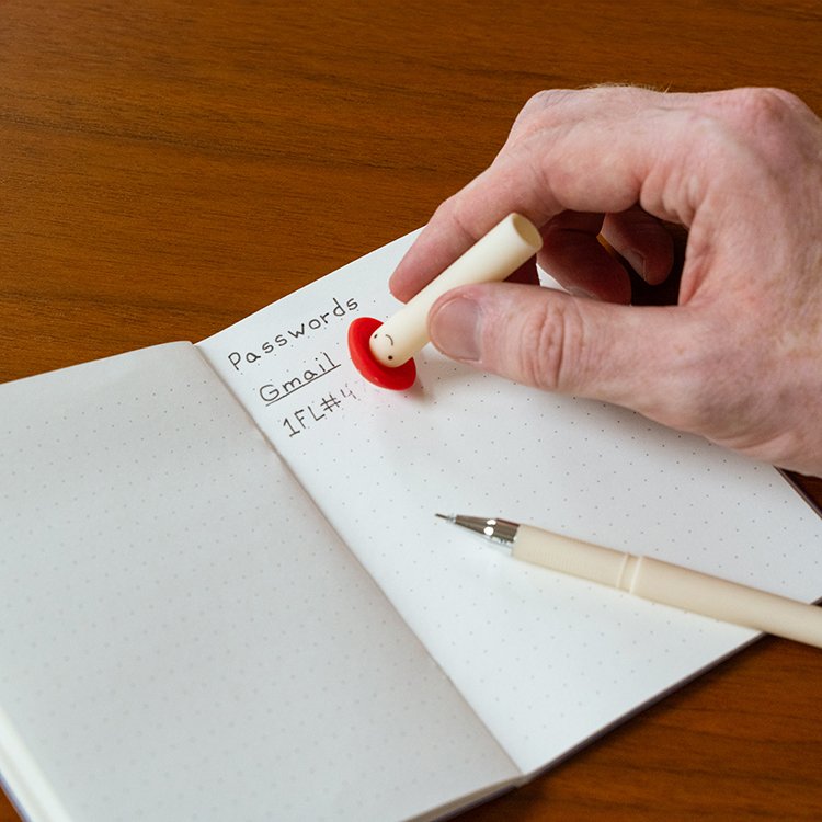 Uitwisbare pen champignon