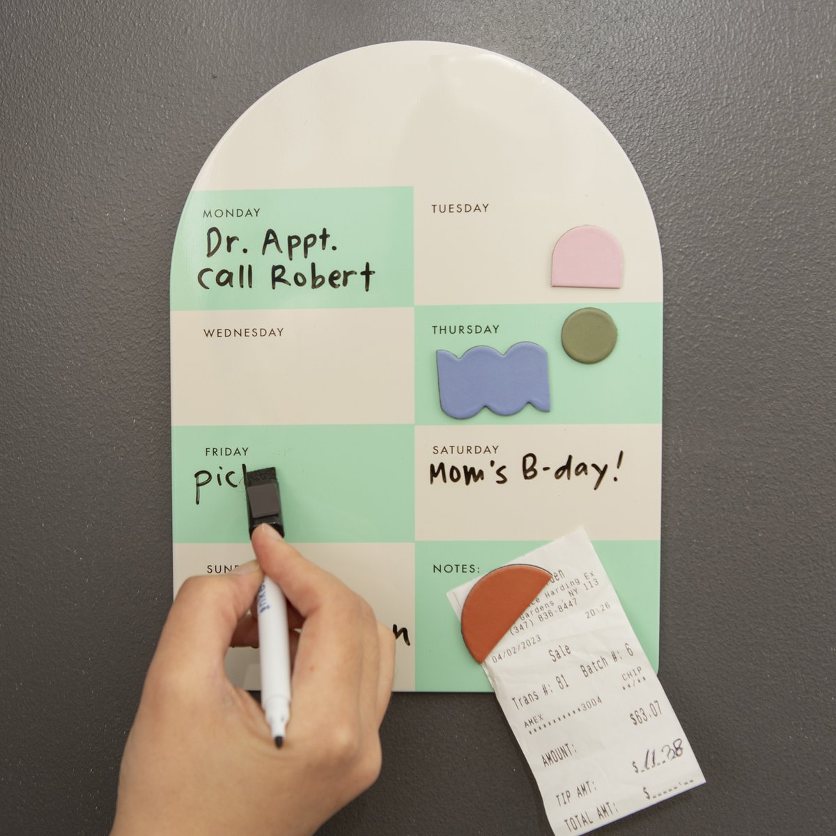 Magneetbordje weekplanner