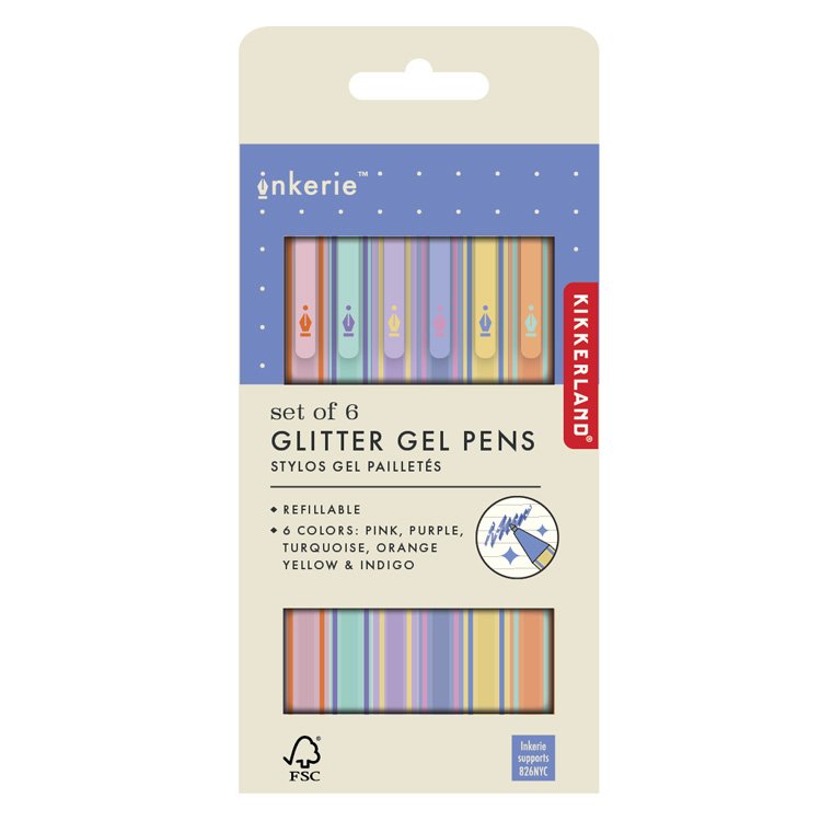 Set glitterpennen