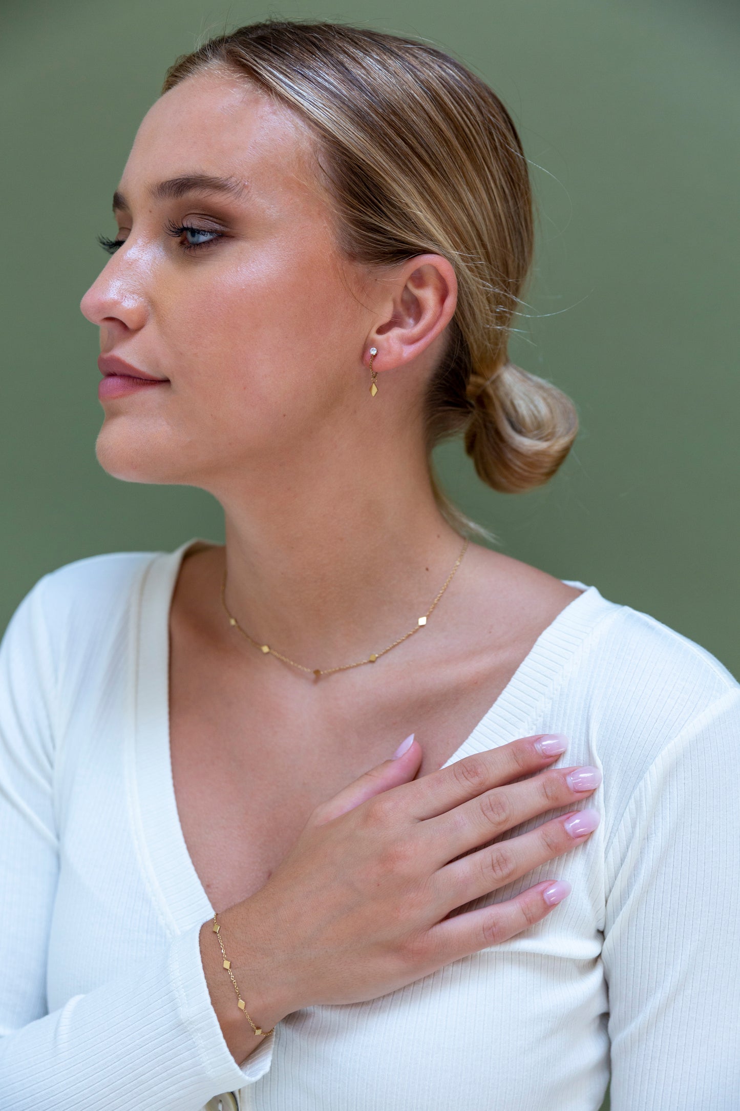 Armband Small Diamond shapes goud