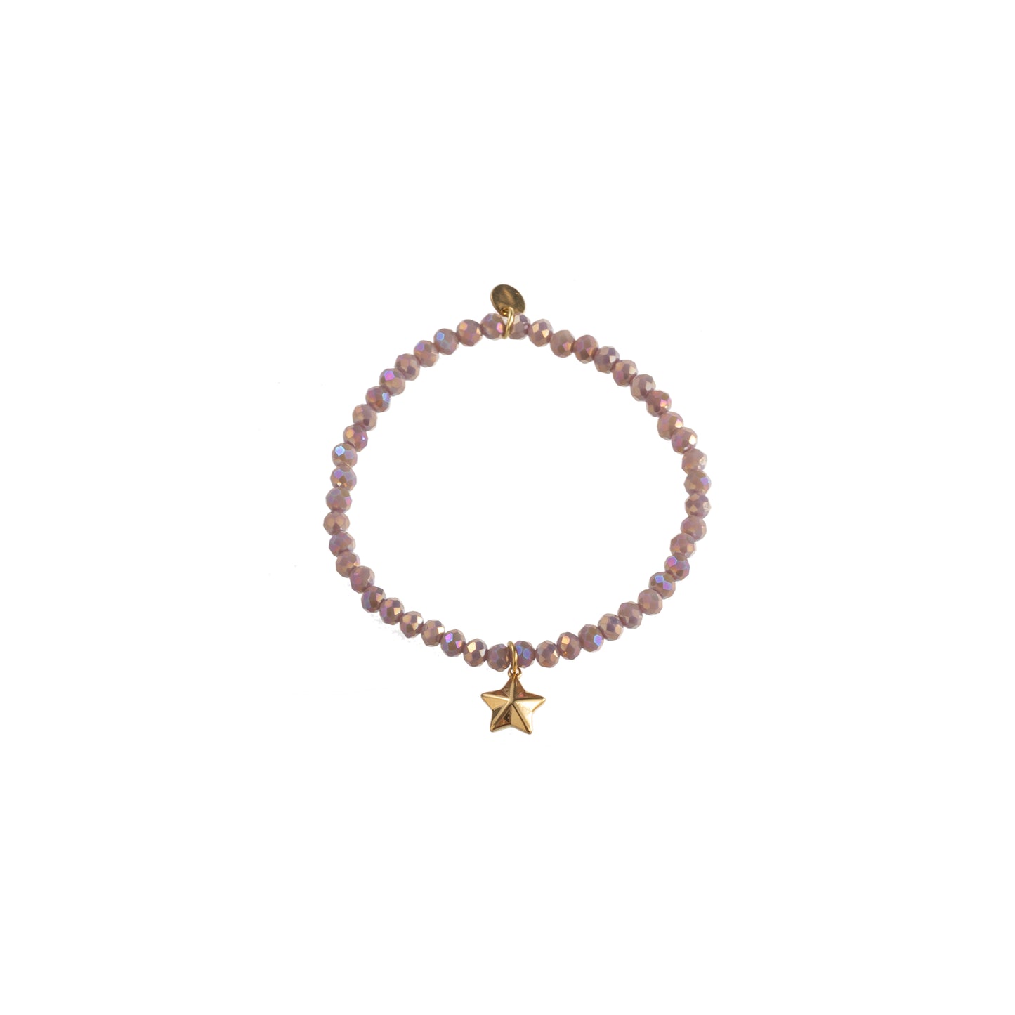 Armbandje ster lila
