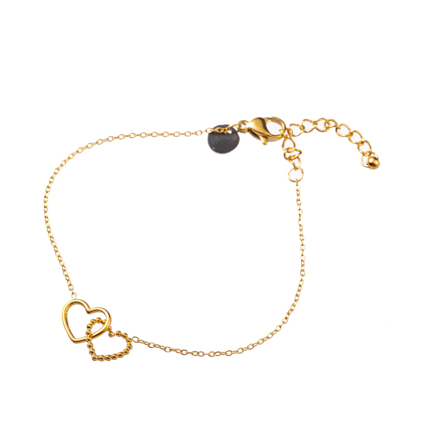Armbandje Double Heart goud