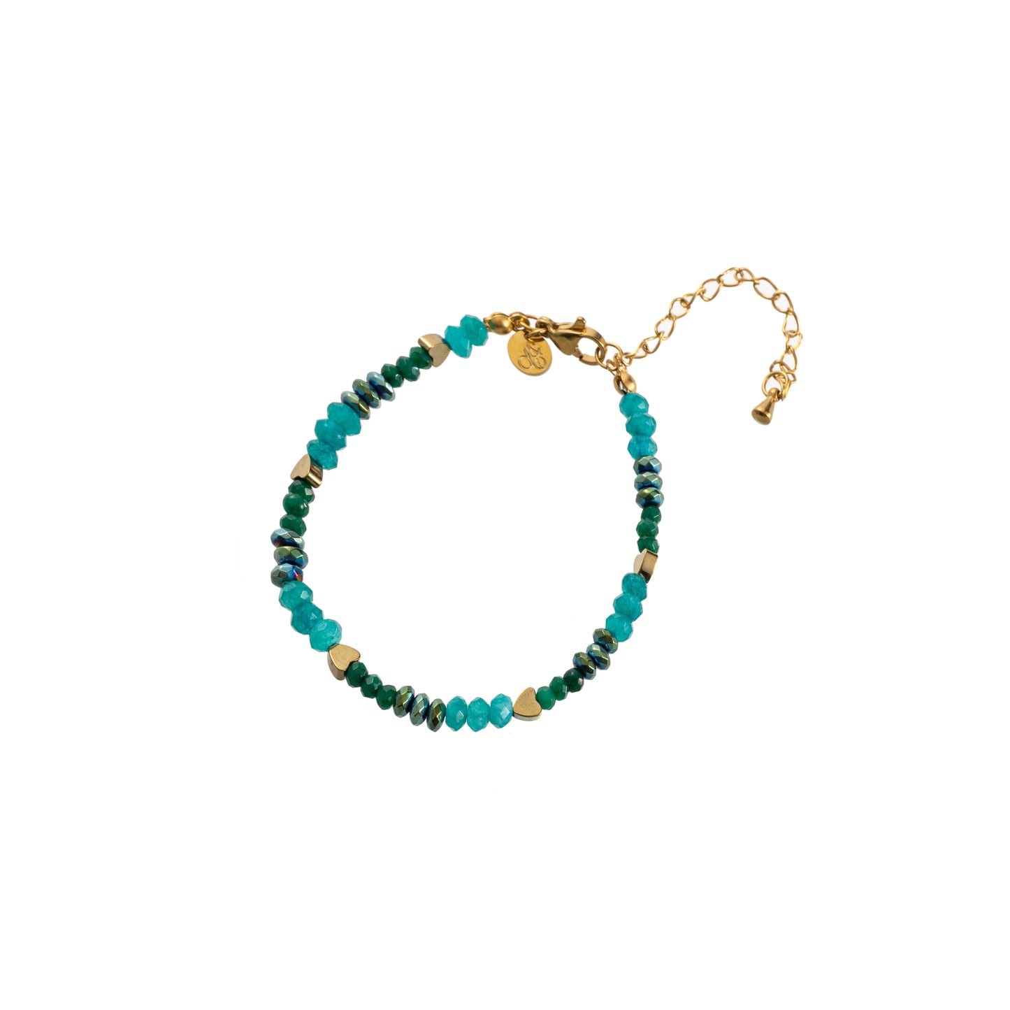 Groen armbandje parels