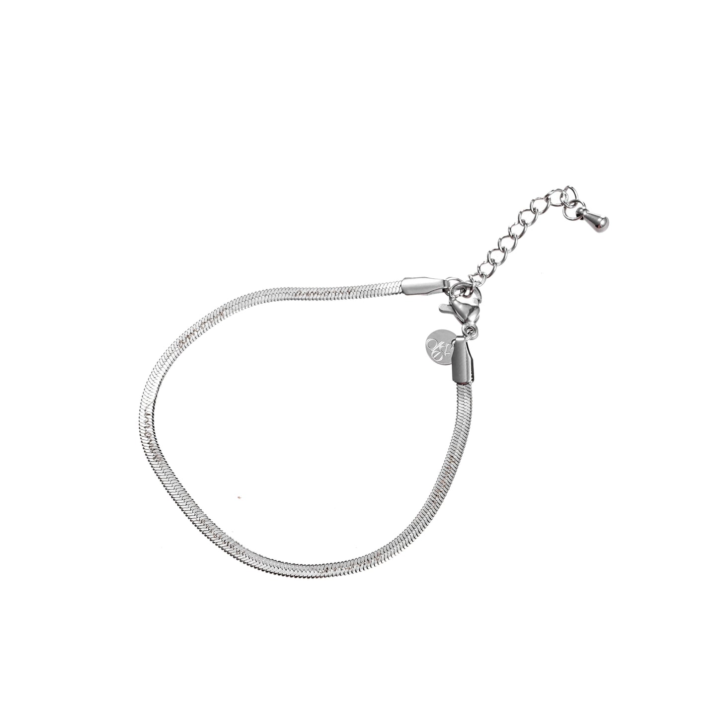 Armband Fine Flat Link zilver