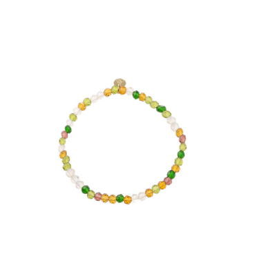 Armbandje parels Green Mix