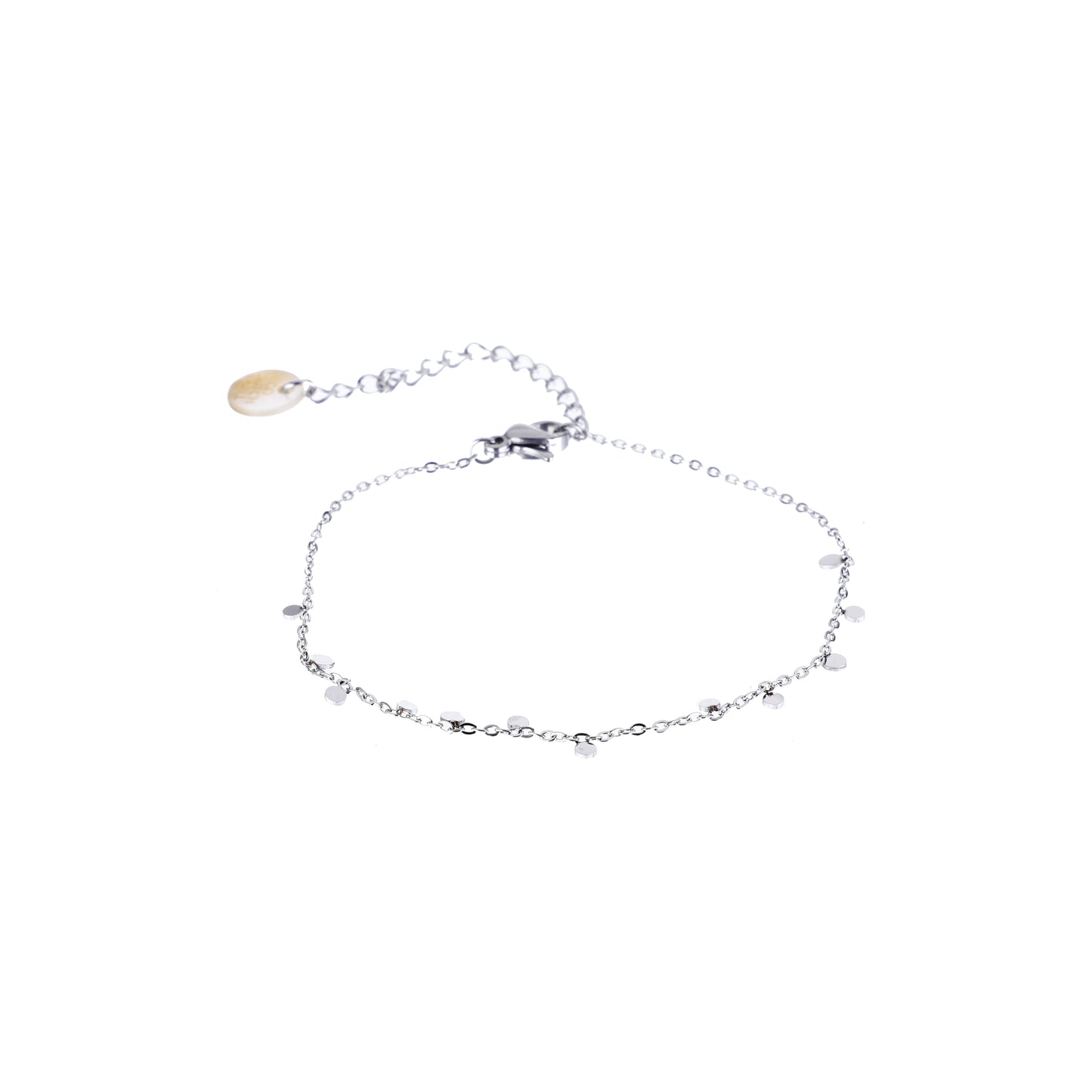 Armbandje Small Coins zilver