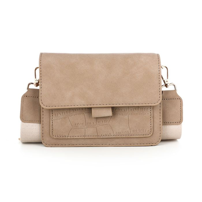 Beige handtas herfst
