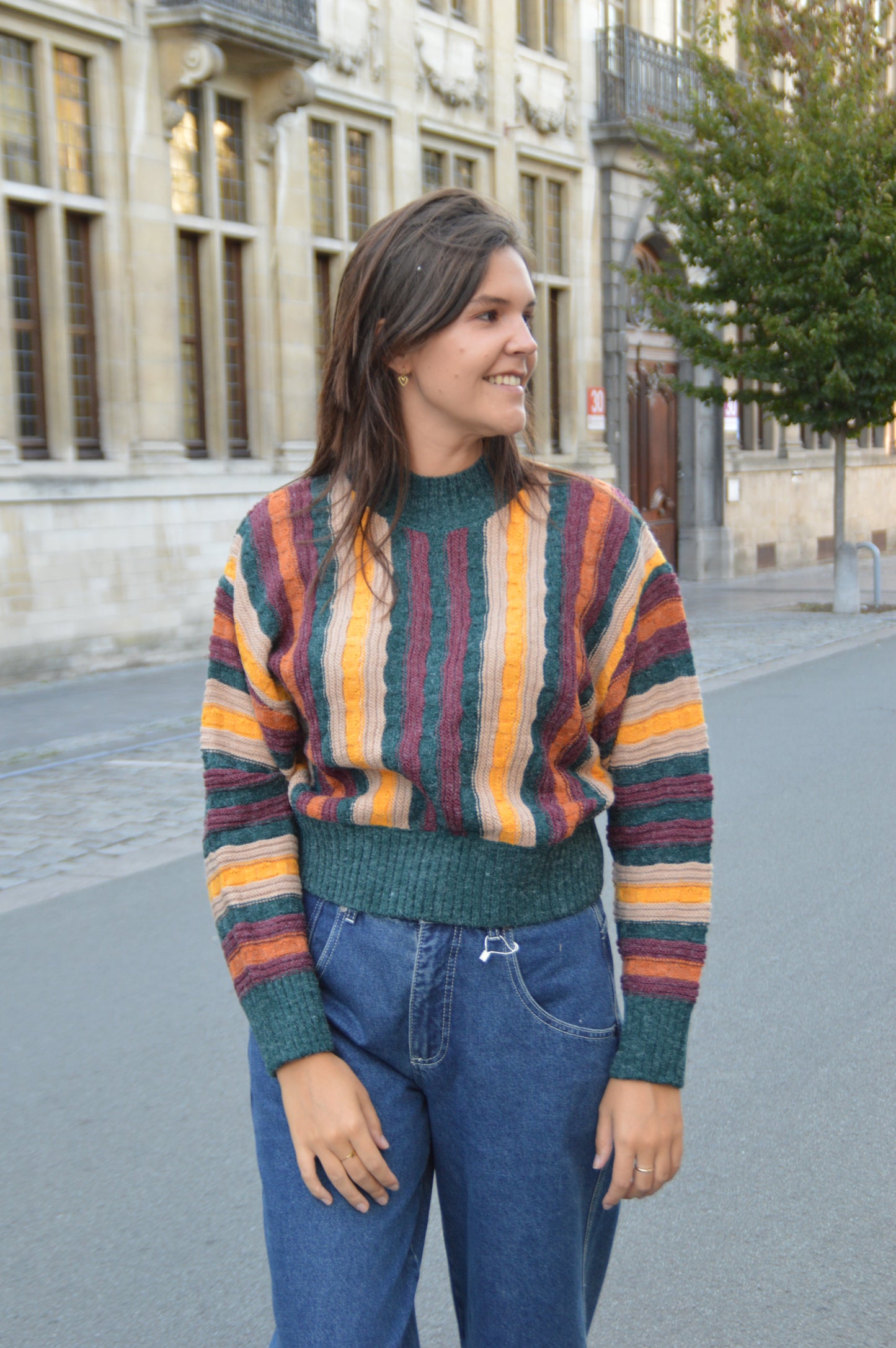 Trui strepen Multicolor