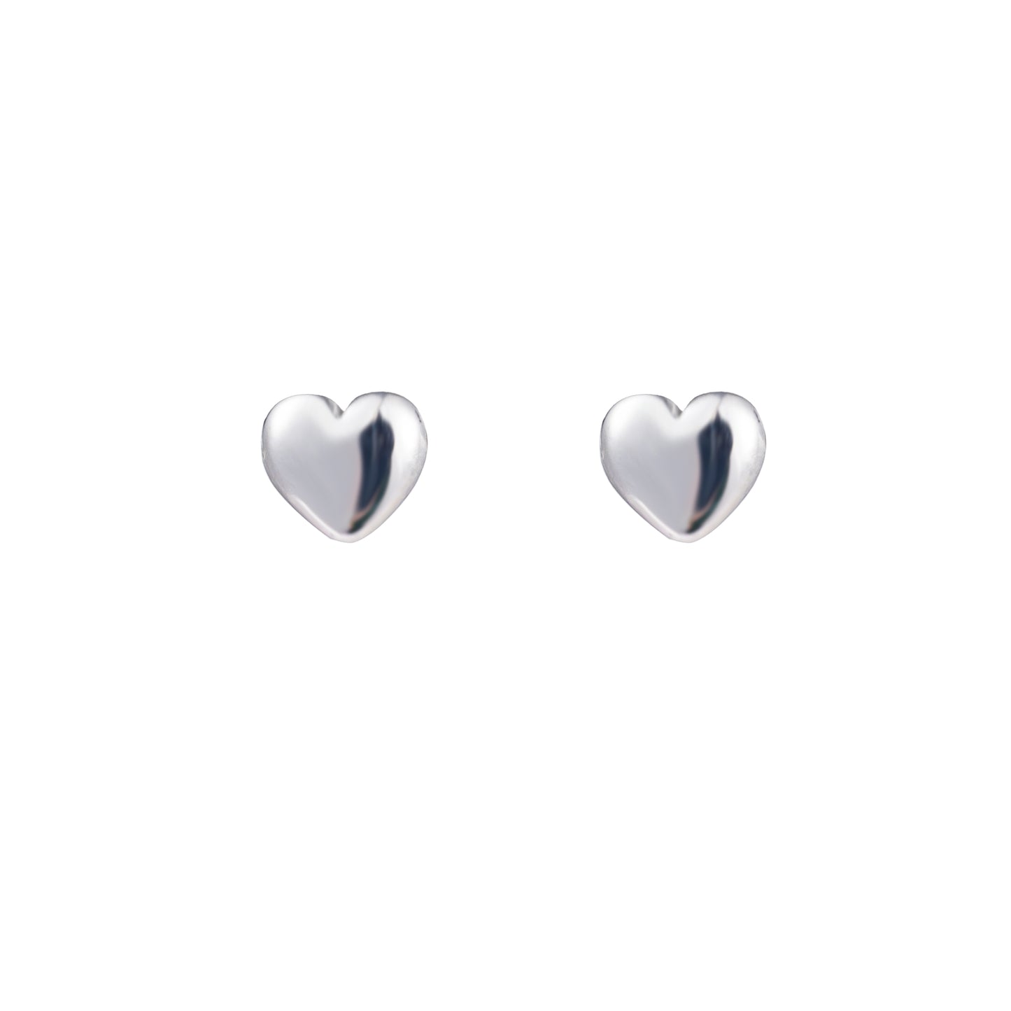 Oorbellen Full heart zilver