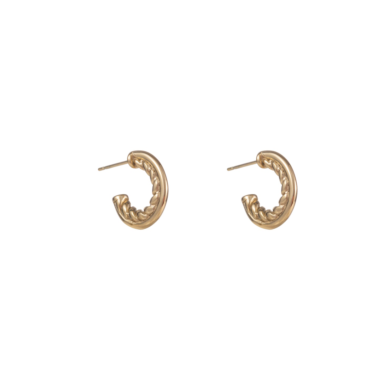 Oorbellen Small Twist Creole goud