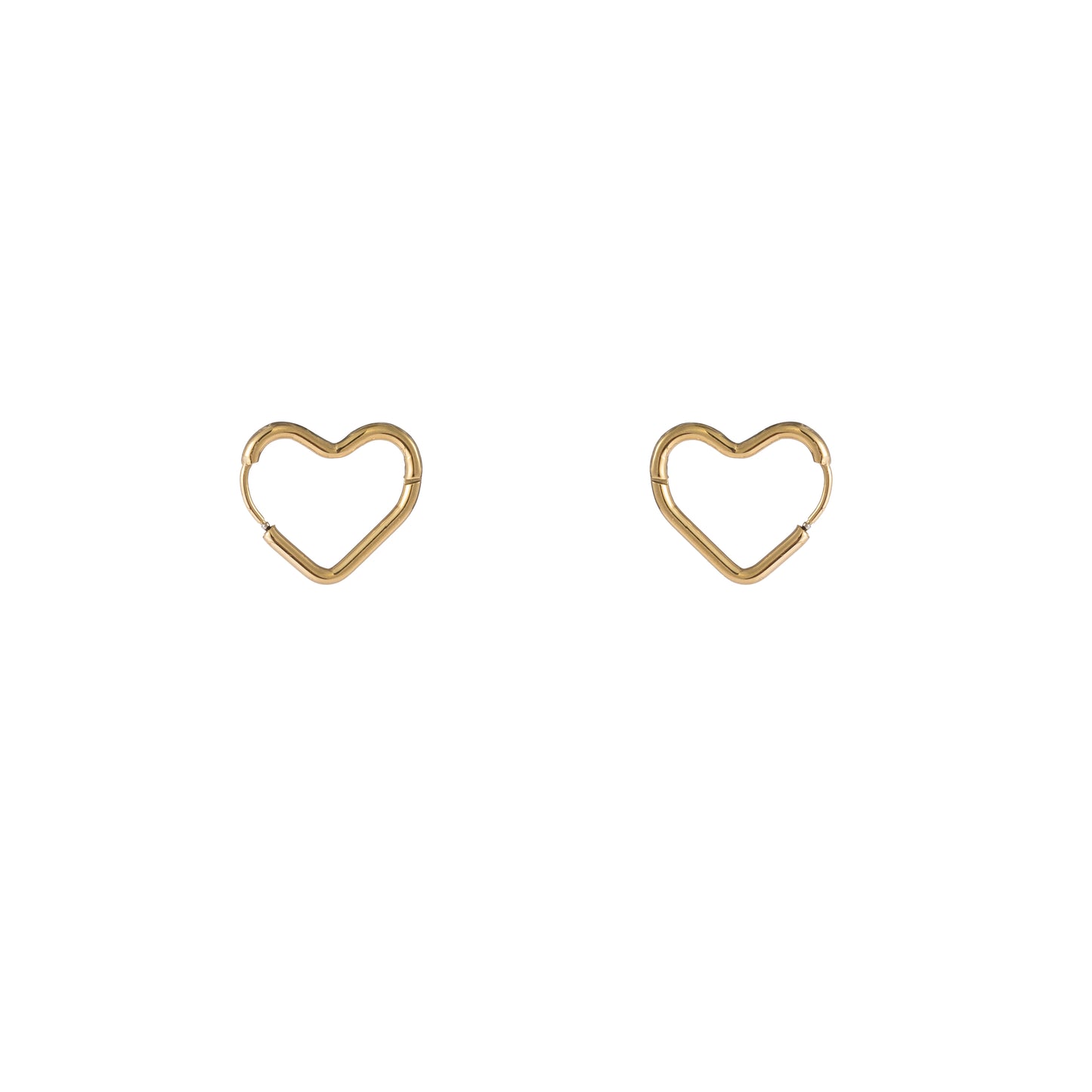 Oorbellen Heart Ring goud