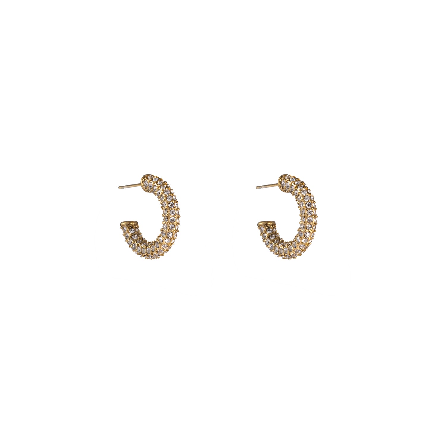 Oorbellen Bling ring goud