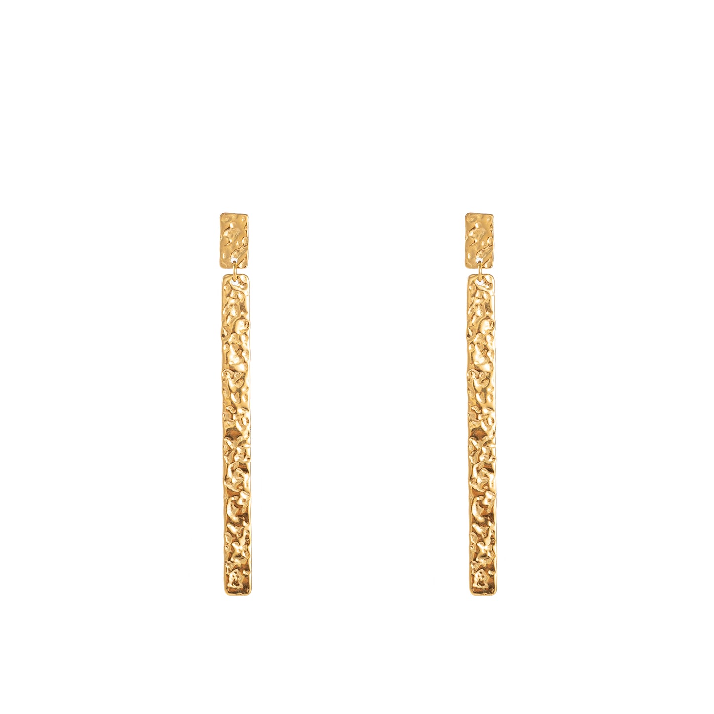 Oorbellen Long Rectangle goud