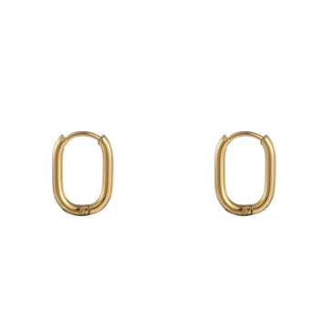 Oorbellen Oval Hoop mini