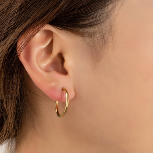 Oorbellen Hoop 18mm goud