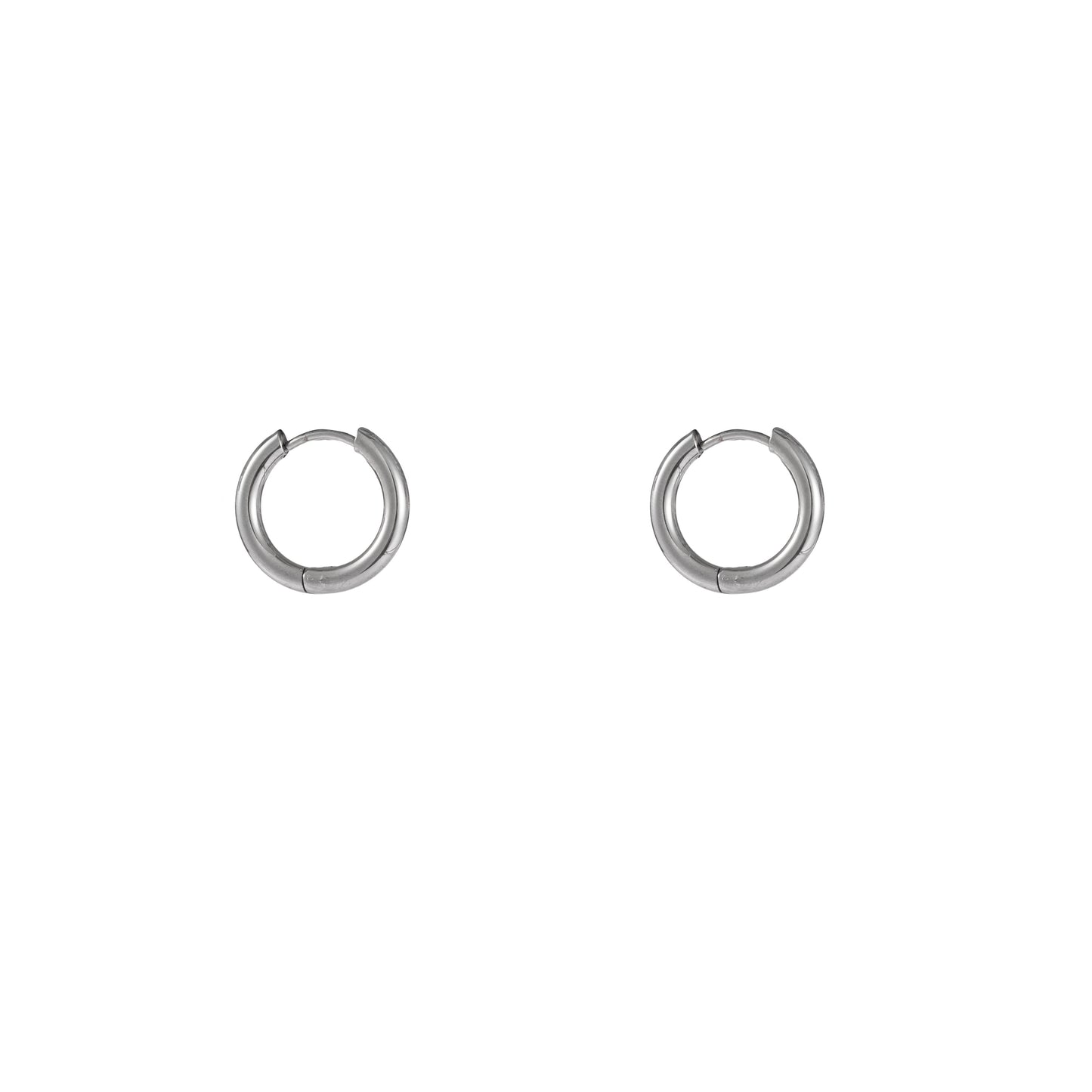 Oorbellen Hoop 12 mm zilver