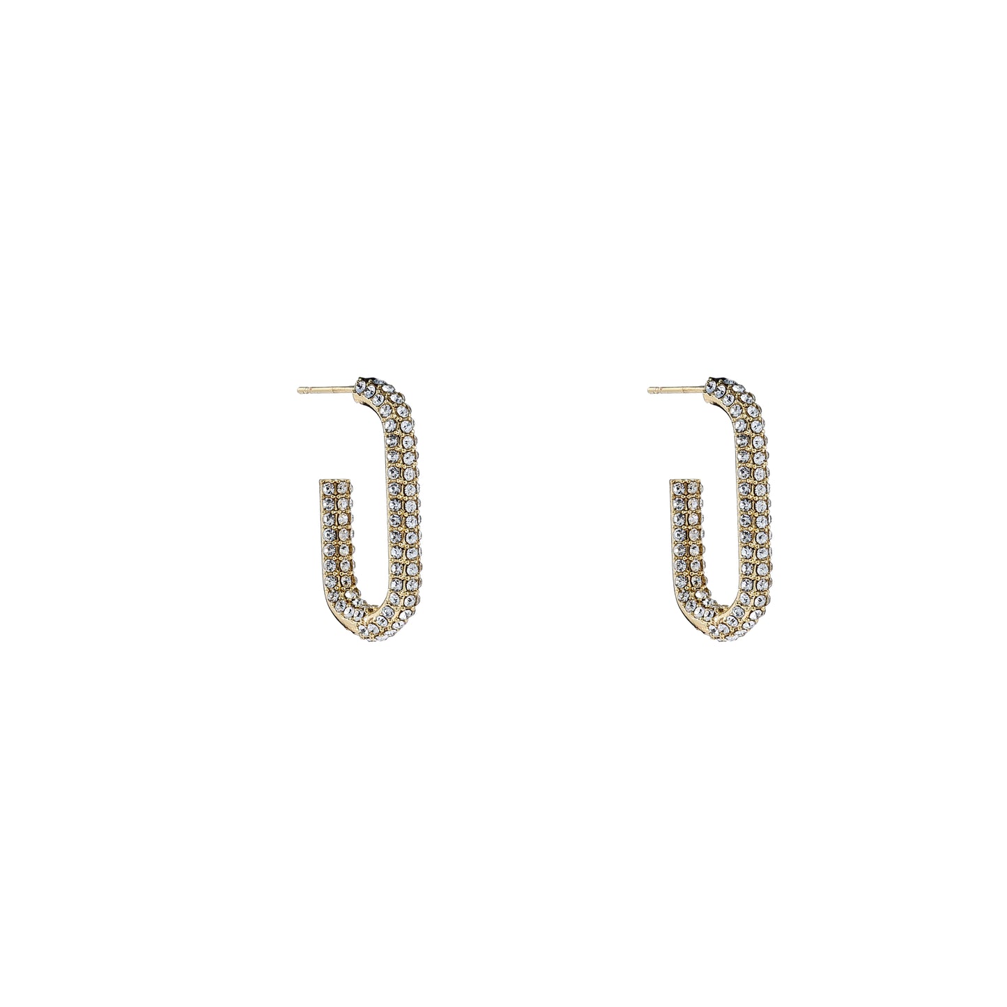 Oorbellen Sparkle Oval Hoops