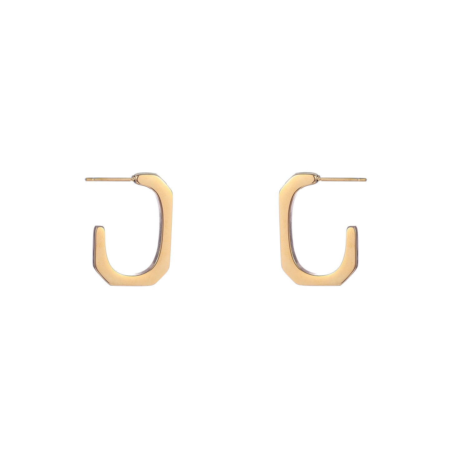 Oorbellen Hooked hoop goud