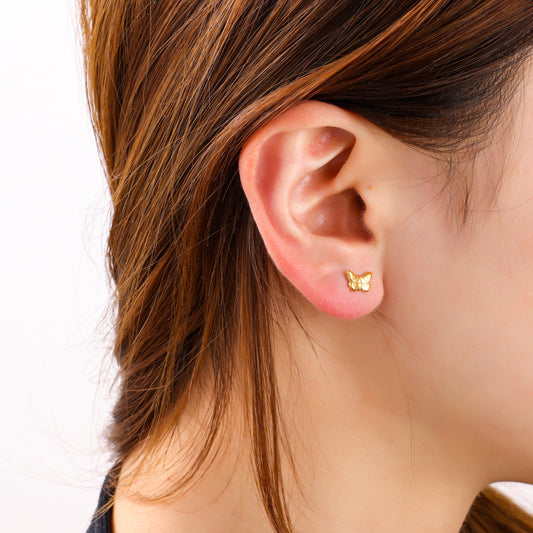 Oorbellen Butterfly stud goud