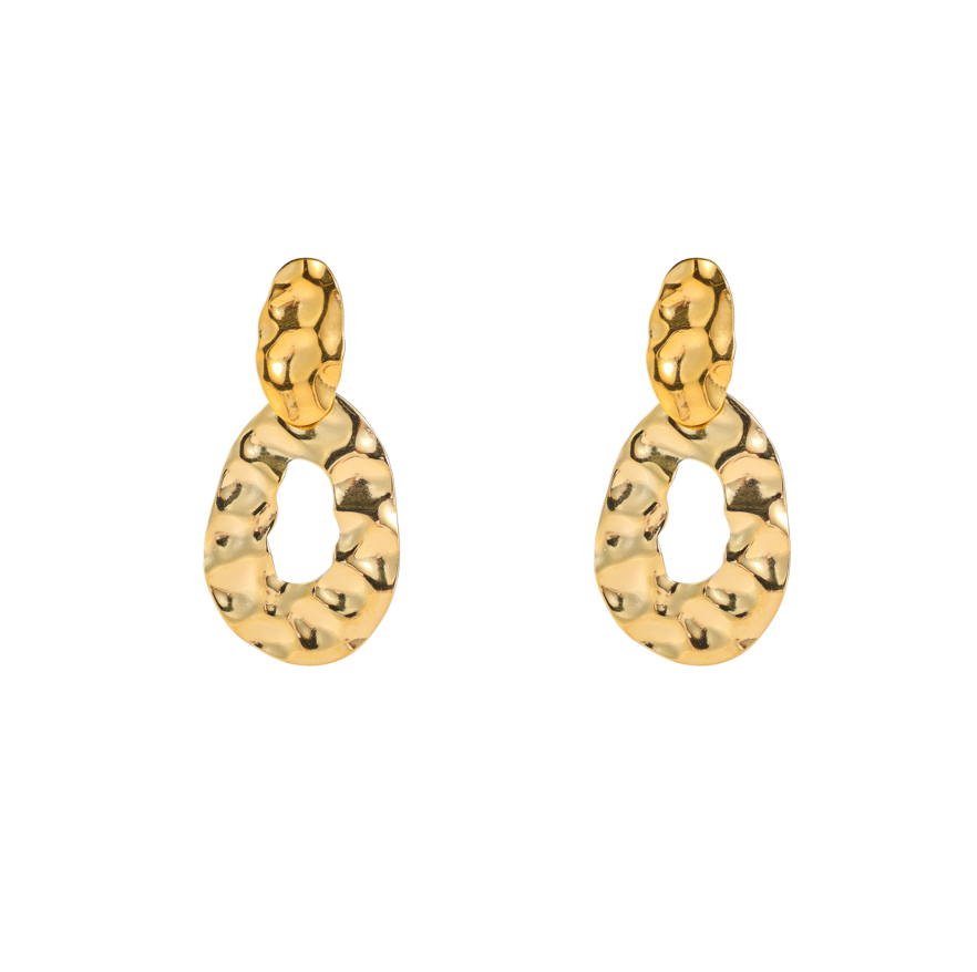 Oorbellen Hammered Dangle