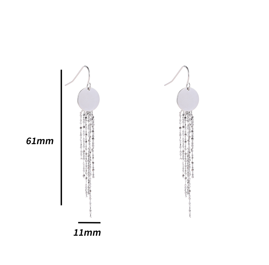 Oorbellen Sunshine Dangle zilver
