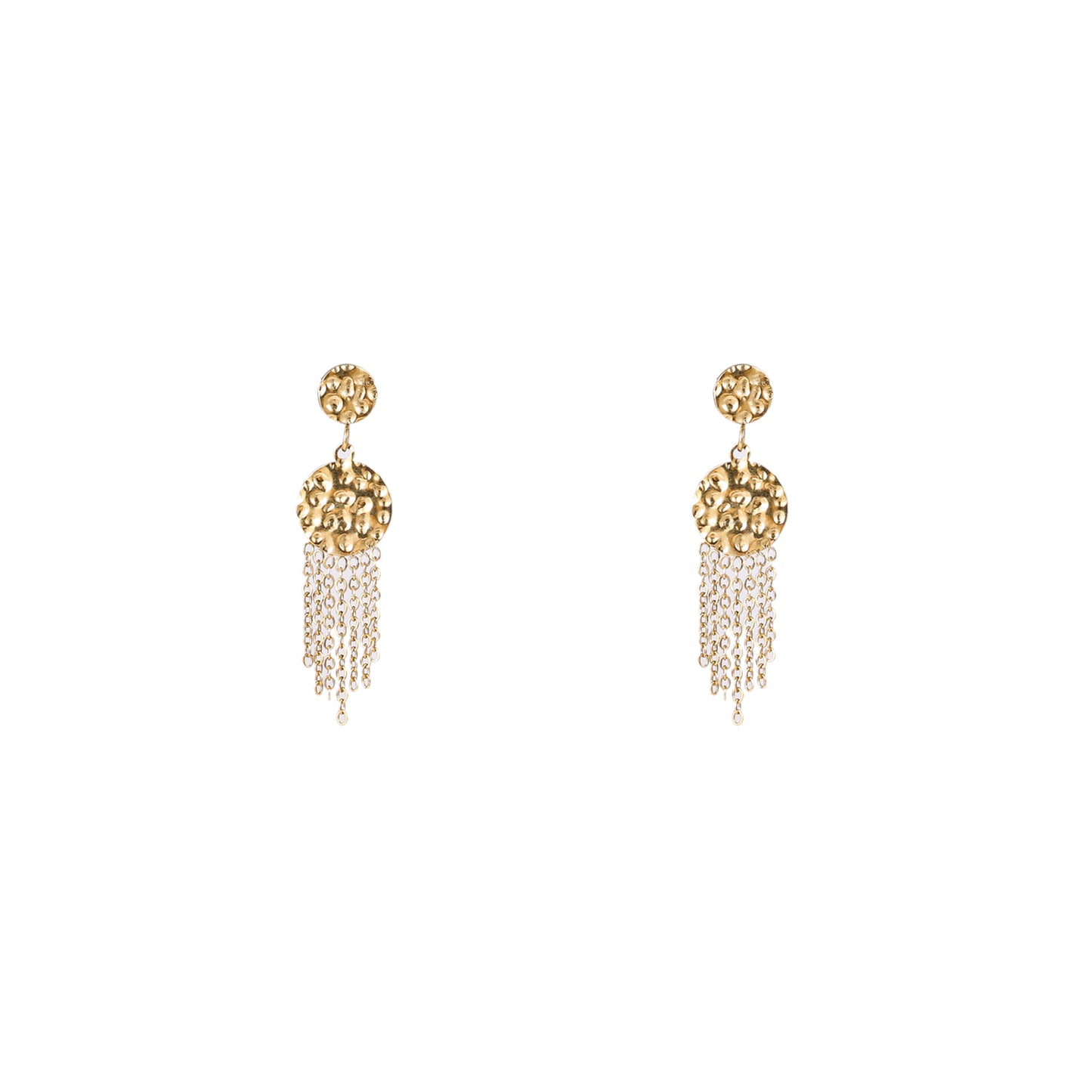 Oorbellen Small Hammered Dangle