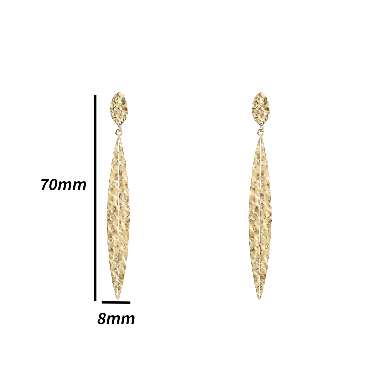 Oorbellen Long Leaf