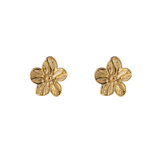 Oorbellen Full Flower Small goud