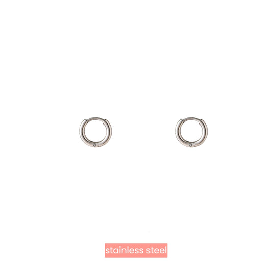 Oorbellen Basic Hoop - 6mm zilver