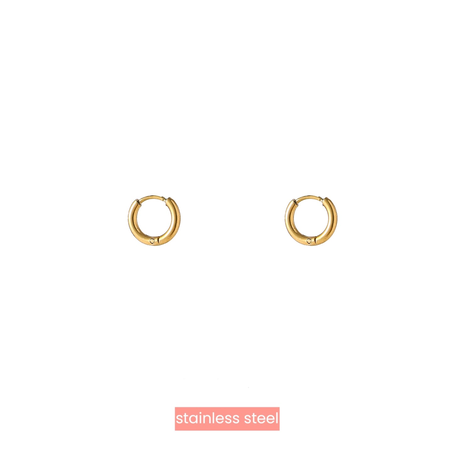 Oorbellen Basic Hoop 6mm goud