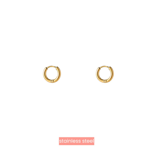 Oorbellen Basic Hoop 6mm goud