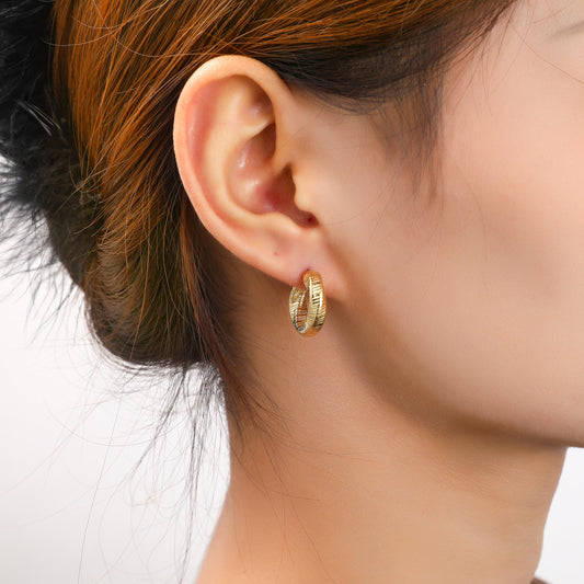 Oorbellen Twisted Small Creole