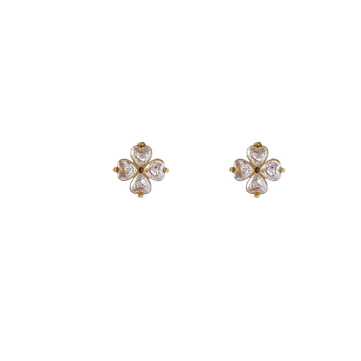 Oorbellen Stone Clover Stud