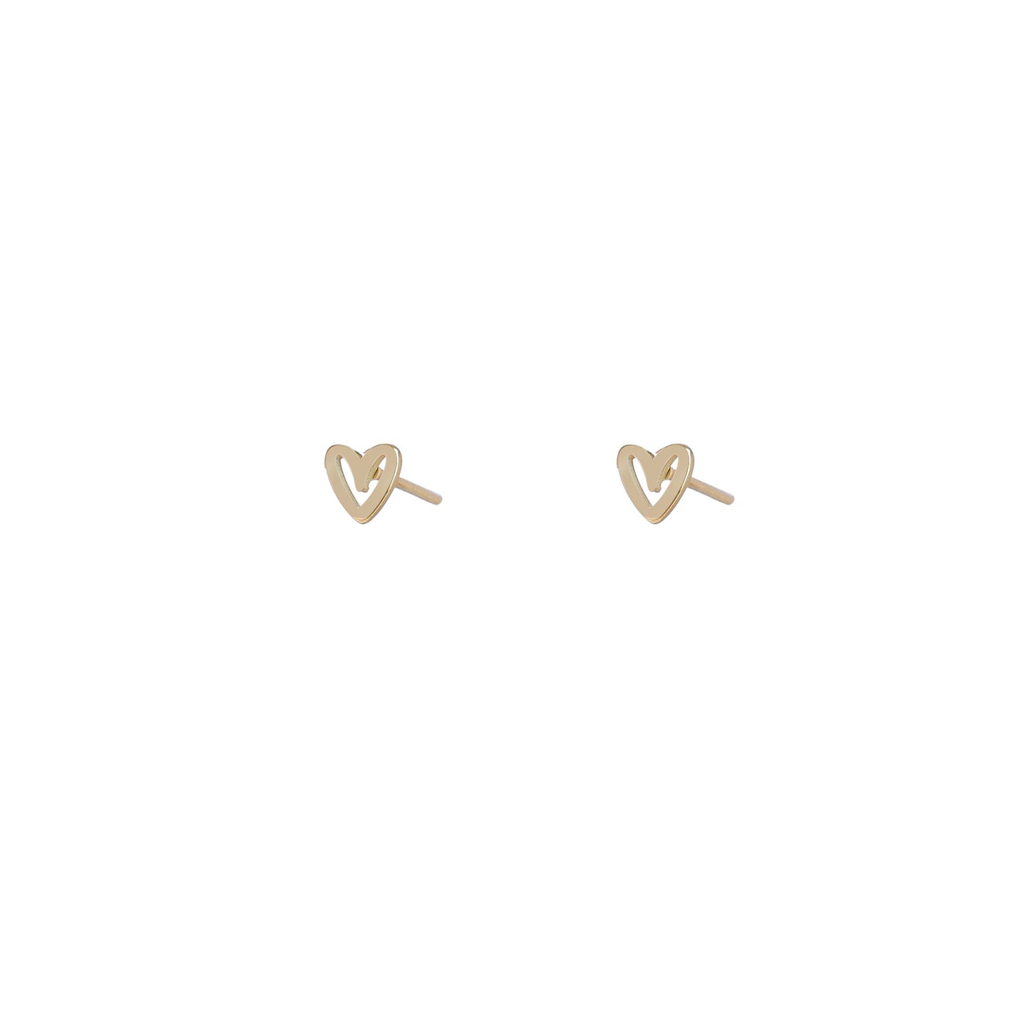 Oorbellen Open Heart goud