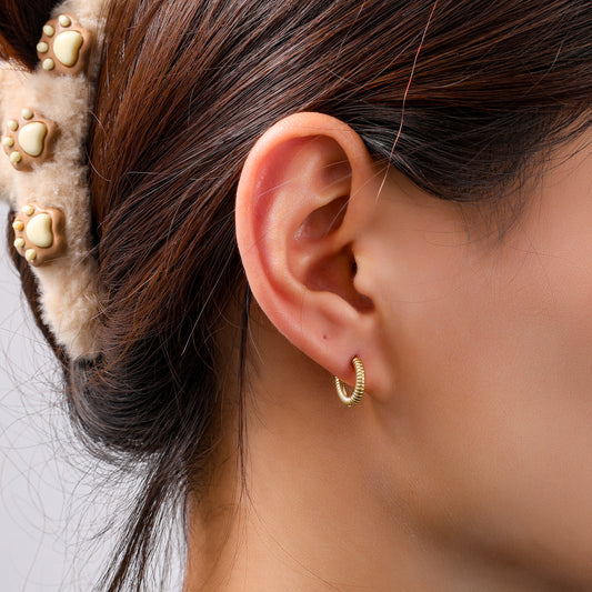 Oorbellen Propeller Hoop 10 mm