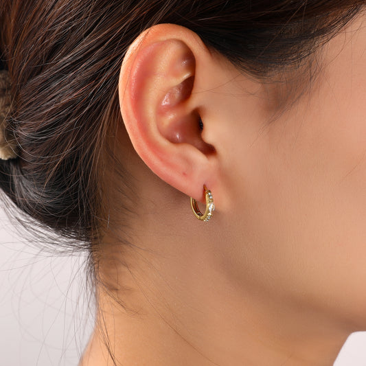 Oorbellen Classic Sparkle Hoop