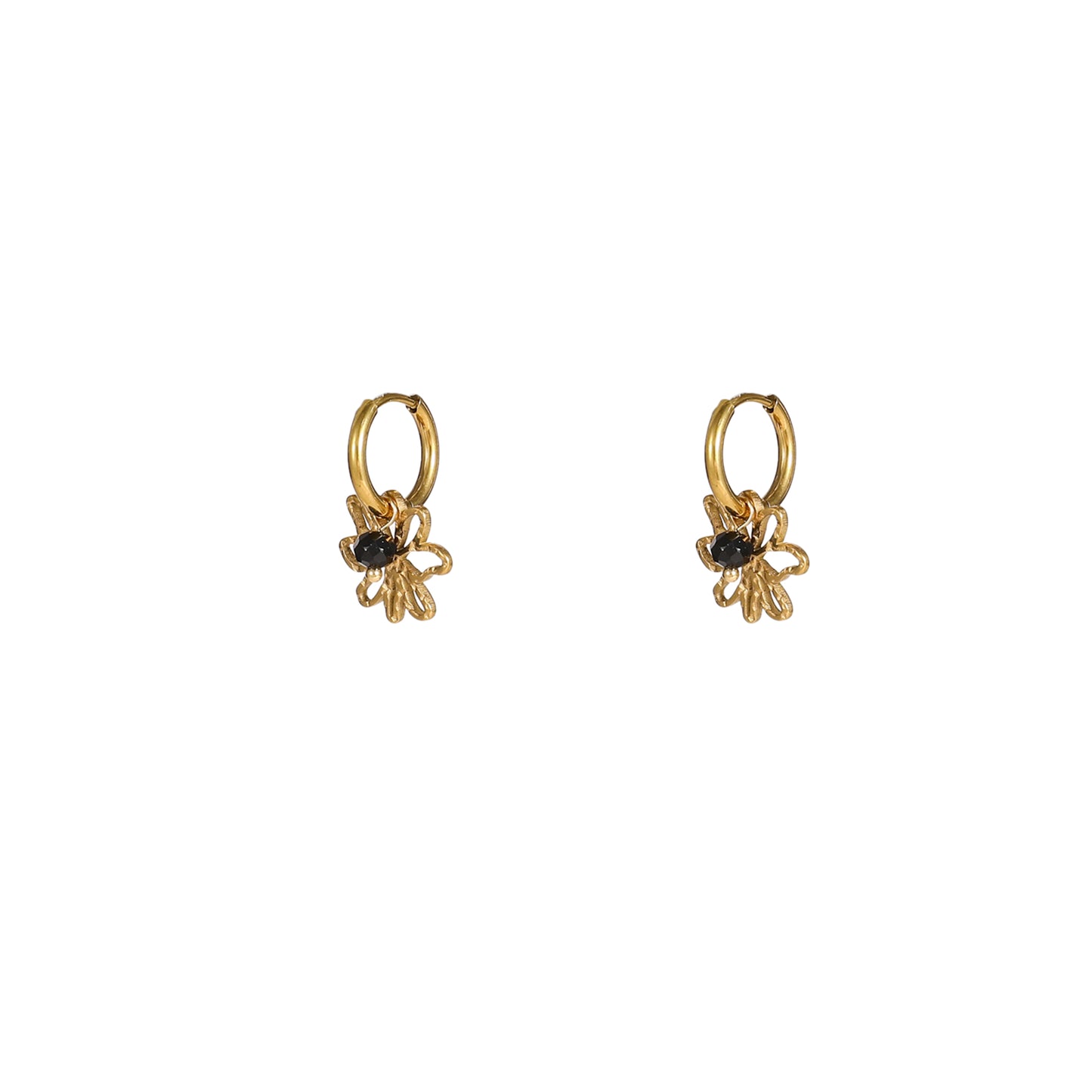 Oorbellen Flower Bead Hoop