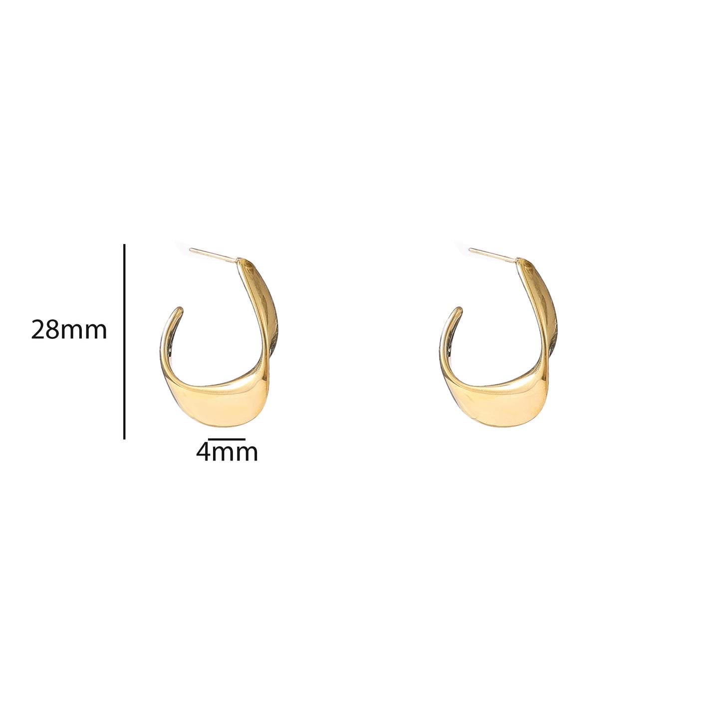 Oorbelleb Twisted Hoop