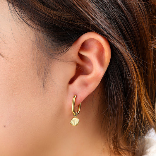 Oorbellen Seashell Hoop
