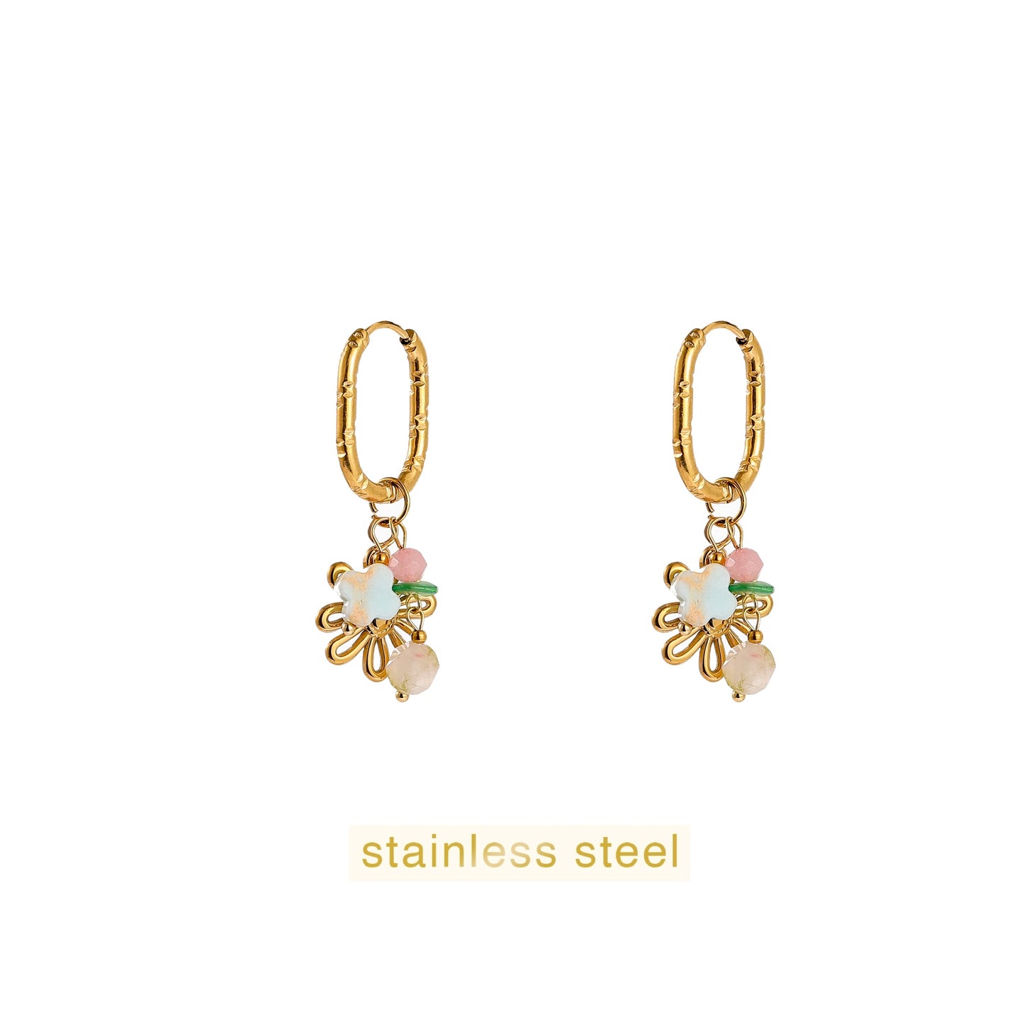 Oorbellen Daisy Festival Hoop - Goud