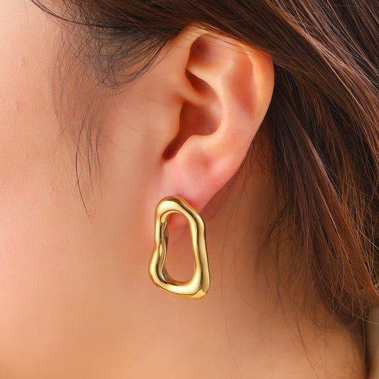 Oorbellen Open Form - Goud