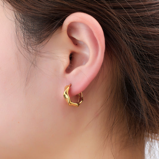 Oorbellen Studded hoop