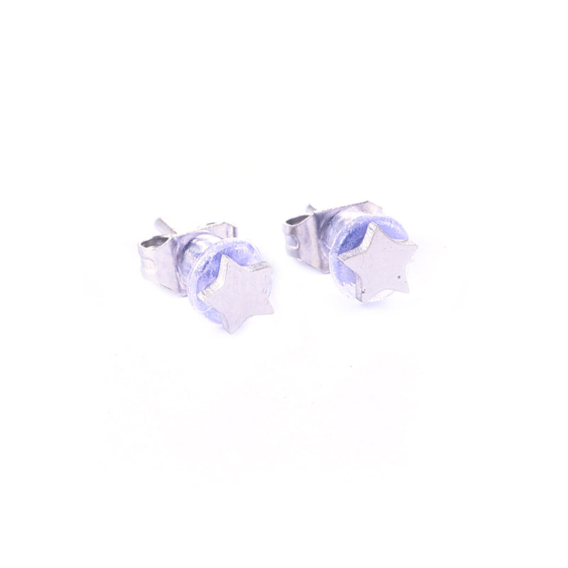 Oorbellen Little star zilver